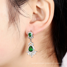 Super Flash CZ Crystal Silver Earrings